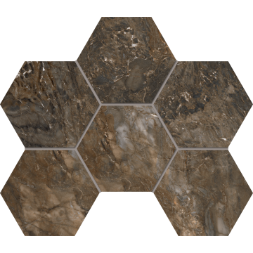 Мозаика BR04 Hexagon 25x28,5 непол.