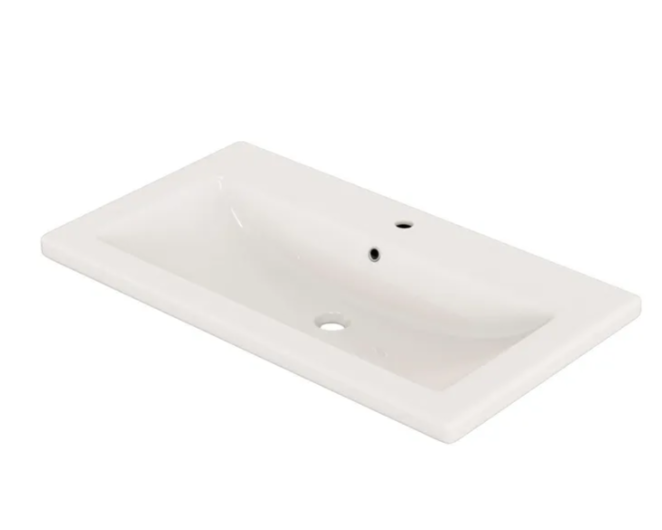 Тумба Diva 70 напольная Белая/Вотан, с умывальником Como 70