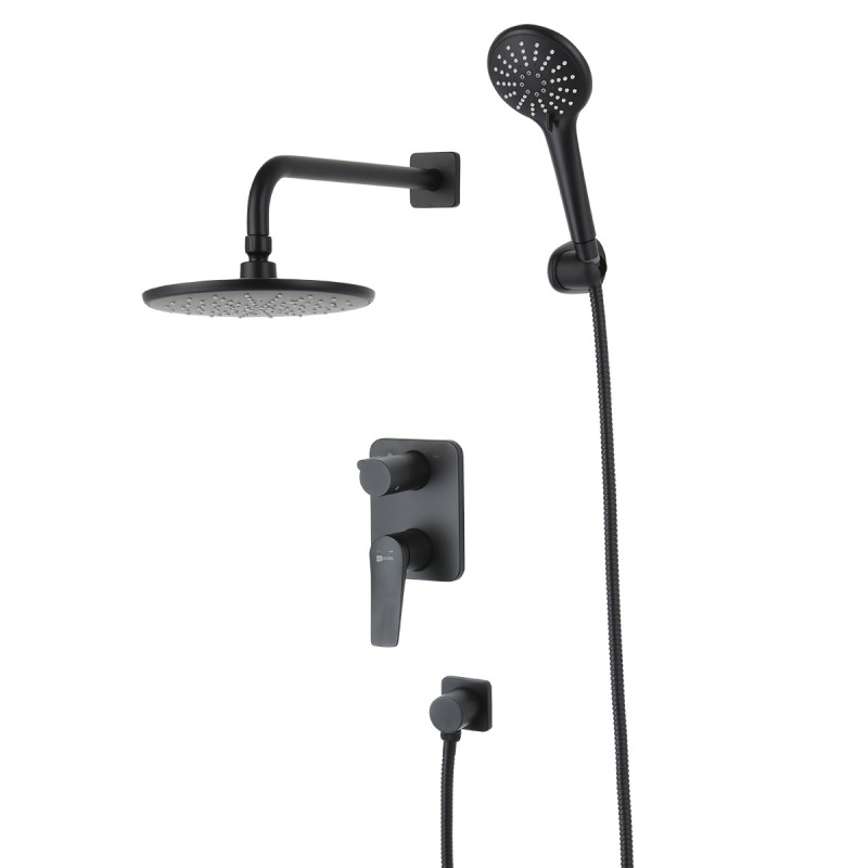 Смеситель Lemark Bronx LM3727BL для ванны и душа, встраиваемый