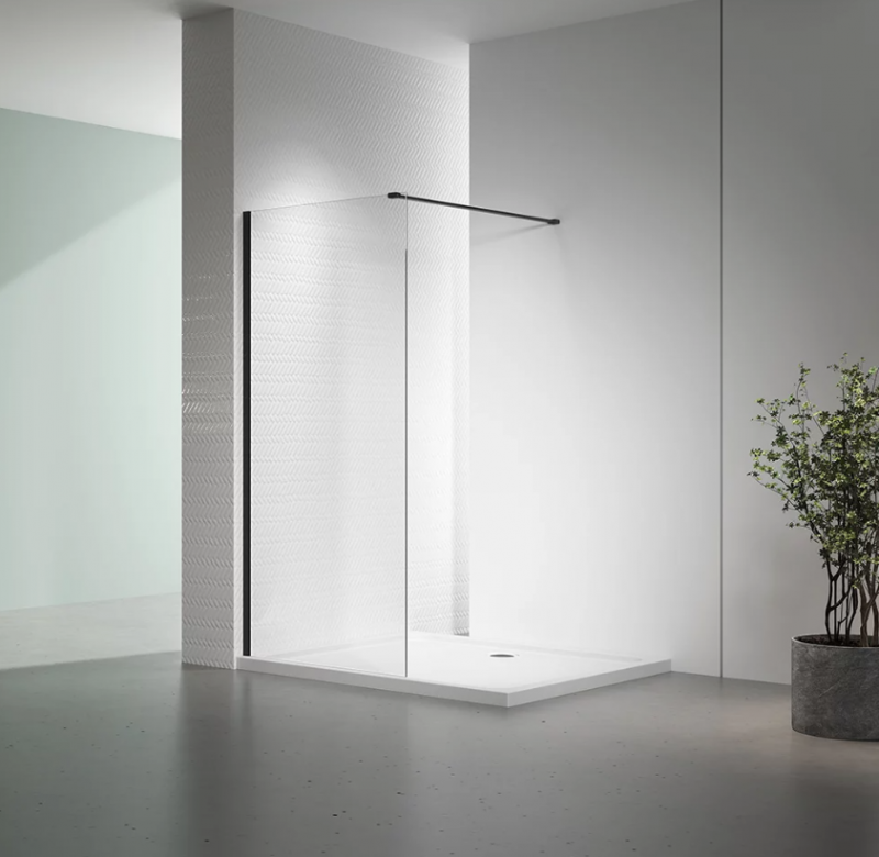 Душевая перегородка Veconi KR-72B Арт. KR72B-110-01-C7 Стекло прозрачное/8 мм