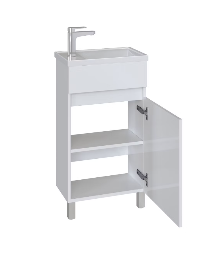 Тумба Квадро 45 напольная c умывальником Фостер 450