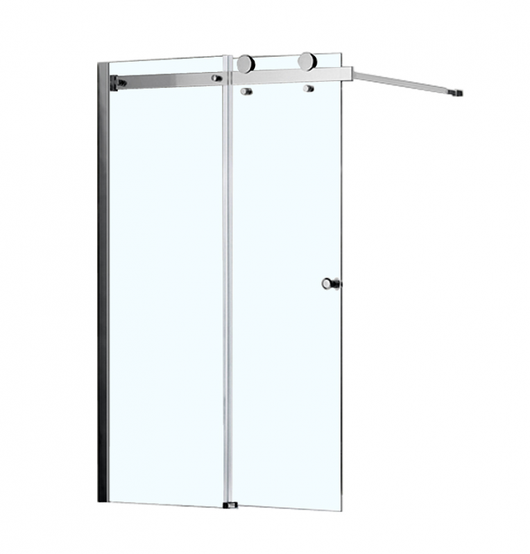 Шторка для ванны раздвижная Azario 100х150 цвет профиля хром (AZ-NKB6121 1000)