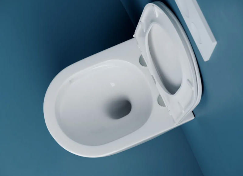 Унитаз подвесной CN4008T Vogue Торнадо безободковый, с ультратонким сиденьем с микролифтом и функцие