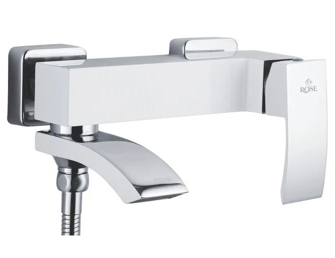 Cмеситель для ванной, белый хром R1552F ROSE