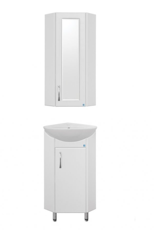 Зеркальный шкаф угловой Style Line Эко Стандарт 30 белый