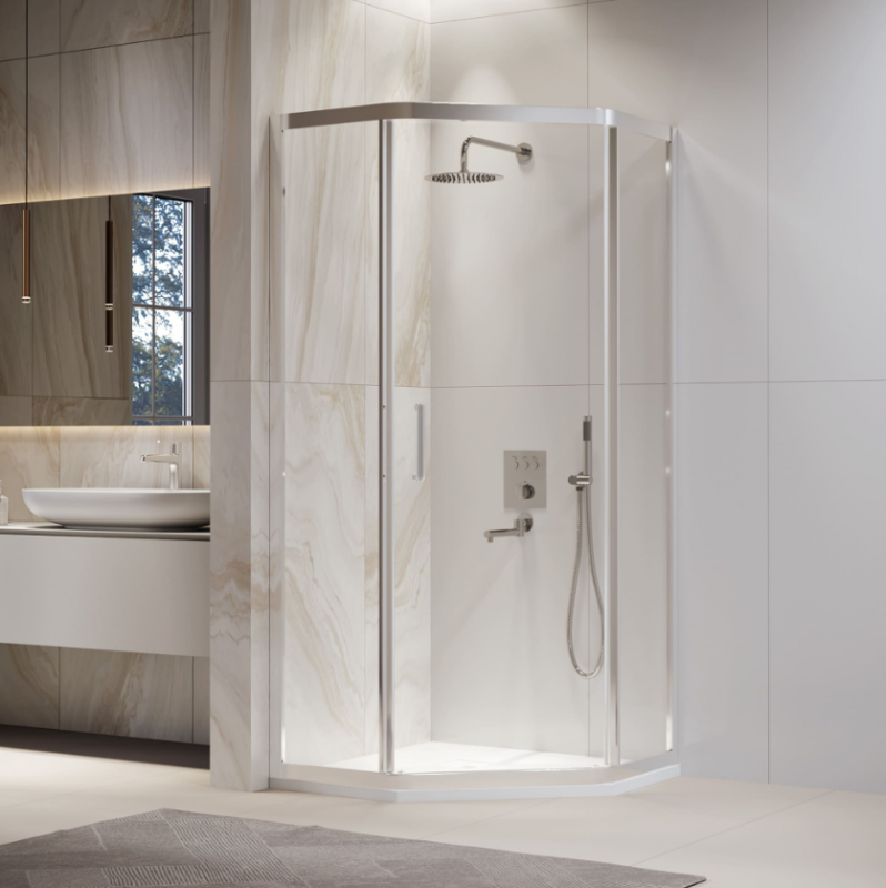 Душевой уголок RGW PA-86 90*90*195 профиль Хром/прозрачное 6мм