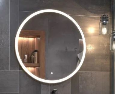 Зеркало круглое Vigo Cosmo Comfort 100 с подсветкой, с антизапотевателем