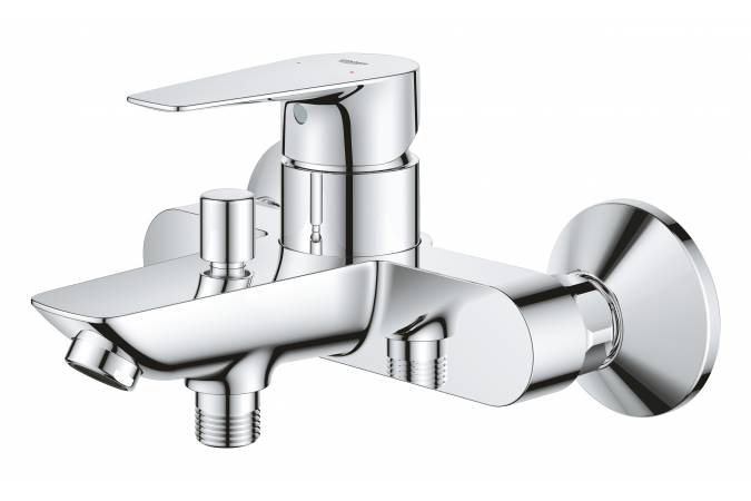 Смеситель однорычажный для ванны, GROHE BauEdge, хром, (23604001)