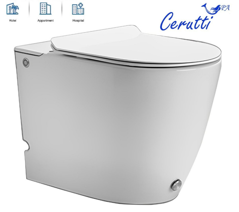 Унитаз приставной импульсный CeruttiSPA Barbaria Pulse 7264 безободковый
