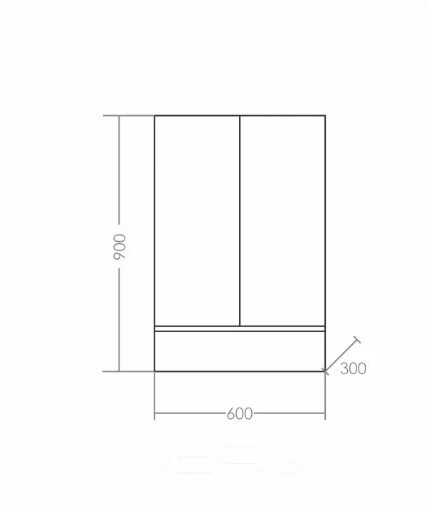 Шкаф подвесной Марс 600*900 1 ящ. над стиральной машиной