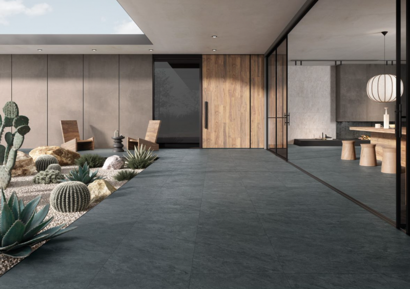 Плитка Quarstone Антрацит Матовый R10B Ректификат 60X60