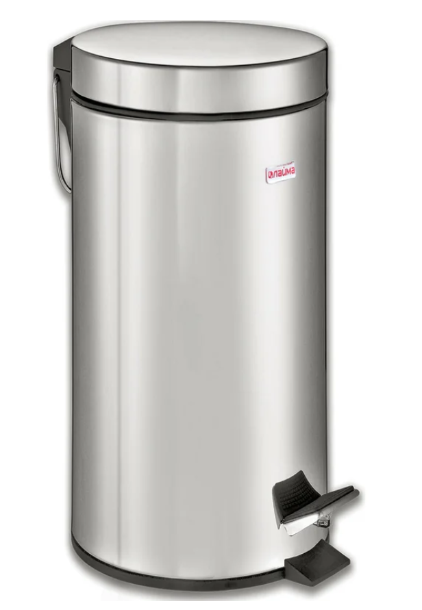 Ведро-контейнер LAIMA для мусора с педалью,30 л, зеркальное, нержавеющая сталь, , 232263