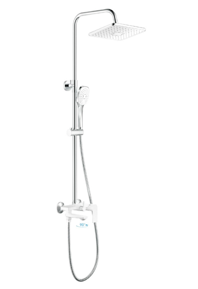 Душевая система 35к HB24505-8 HAIBA лейка тропич душ БЕЛЫЙ/ХРОМ