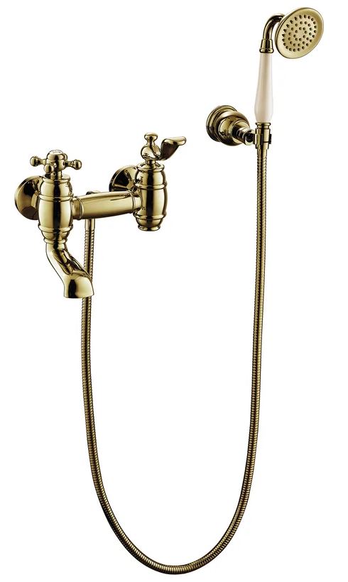 Смеситель для ванны с душем Timo Lina 7034/02Y antique