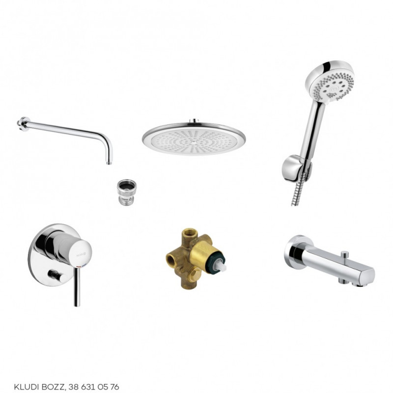 Душевая система KLUDI BOZZ 7in1,встраиваемая арт. 386310576