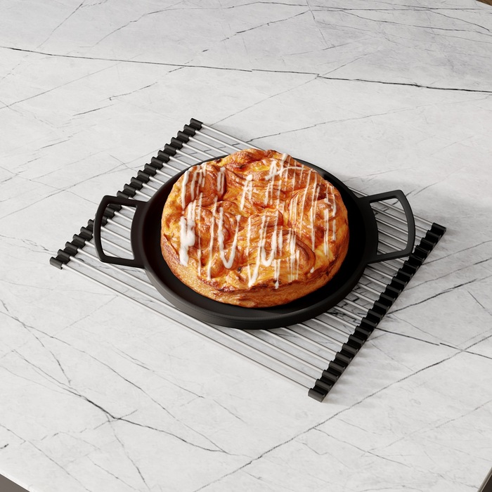 Ролл-мат, для раковины нерж. сталь, сатин, 349*430, Kitchen Line, IDDIS, ROL35SRi59