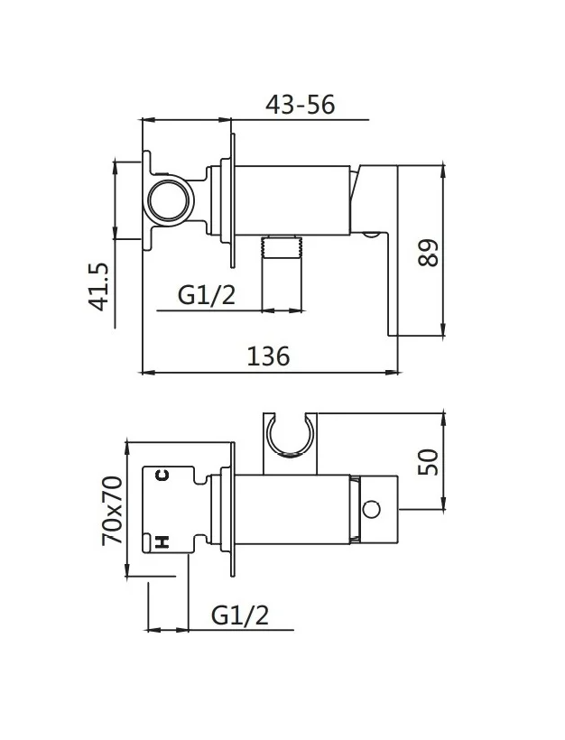 Смеситель с гигиеническим душем, золотой сатин S127G SHEVANIK