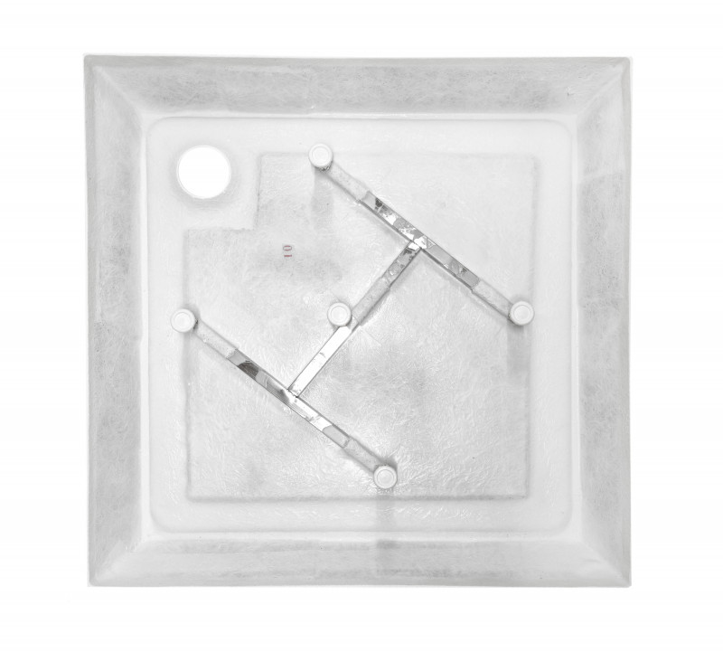 Поддон акриловый SANTREK AQUA-ST-900 квадрат, белый, 900*900*140 + сифон в комплекте