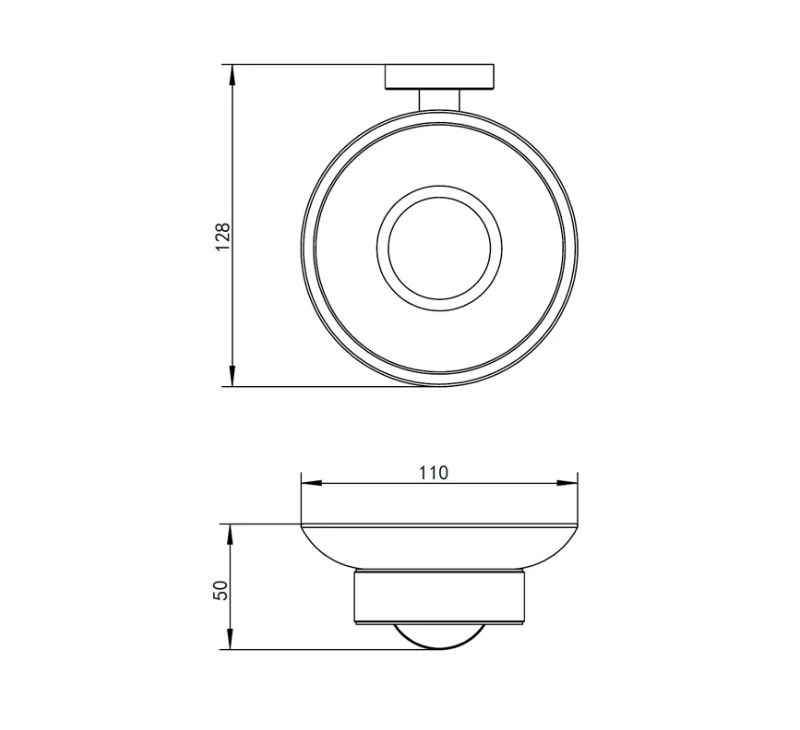 Мыльница подвесная WHITECROSS Ergo ER2220NIB (брашированный никель)