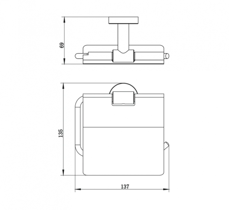 Держатель туалетной бумаги WHITECROSS Ergo ER2262CR (хром)
