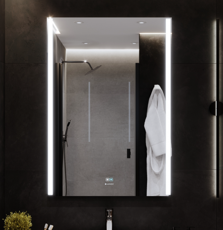 Зеркало Laparet Electra 70х100 с подсветкой, диммером, с функцией антизапотевания